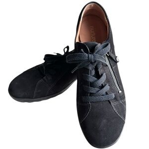 Nurture Women's “Colley” Black Suede Leather Lined Oxfords